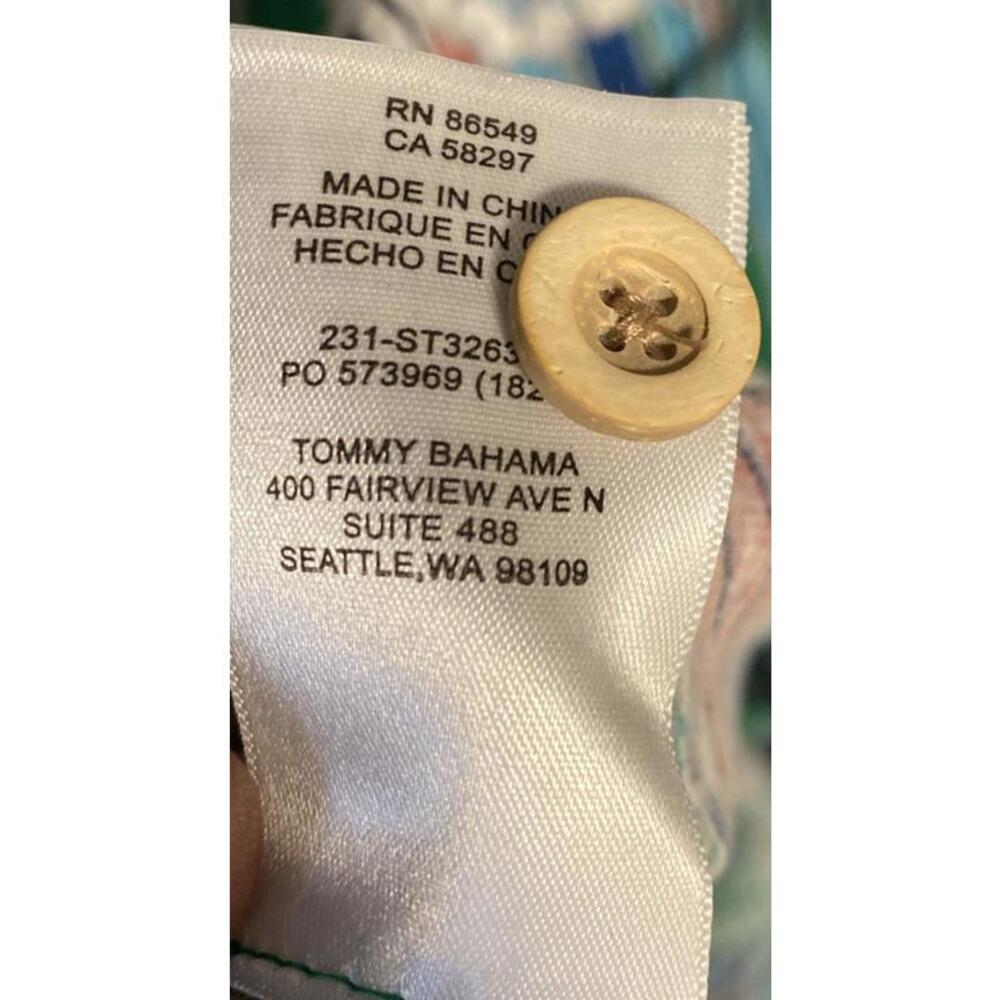 Tommy Bahama Short Sleeve Button Up Silk Floral Hawaiian Shirt Mens 3XL - Picture 6 of 9